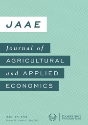 Journal of Agricultural and Applied Economics Volume 51 - Issue 2 -