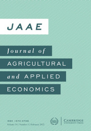 Journal of Agricultural and Applied Economics Volume 54 - Issue 1 -