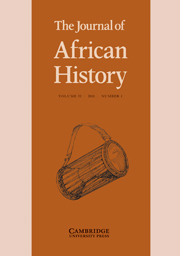 The Journal of African History Volume 52 - Issue 1 -