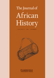 The Journal of African History Volume 52 - Issue 2 -