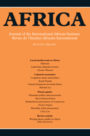 Africa Volume 81 - Issue 2 -