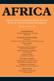 Africa Volume 86 - Issue 1 -