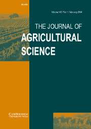 The Journal of Agricultural Science Volume 142 - Issue 1 -