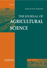 The Journal of Agricultural Science Volume 145 - Issue 5 -