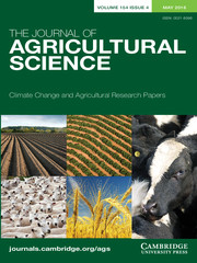 The Journal of Agricultural Science Volume 154 - Issue 4 -