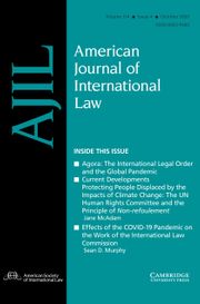 American Journal of International Law Volume 114 - Issue 4 -