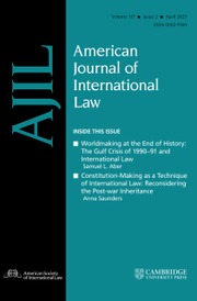 American Journal of International Law Volume 117 - Issue 2 -