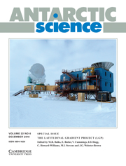 Antarctic Science Volume 22 - Special Issue6 -  The Latitudinal Gradient Project (LGP)