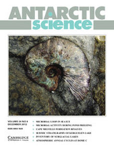 Antarctic Science Volume 24 - Issue 6 -