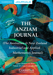 The ANZIAM Journal Volume 49 - Issue 3 -