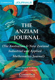 The ANZIAM Journal Volume 50 - Issue 1 -