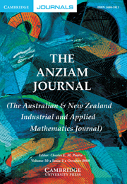 The ANZIAM Journal Volume 50 - Issue 2 -