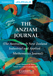 The ANZIAM Journal Volume 50 - Issue 3 -  This Special Issue is dedicated to Dr Stephen White