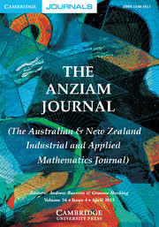 The ANZIAM Journal Volume 56 - Issue 4 -