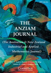 The ANZIAM Journal Volume 62 - Issue 1 -