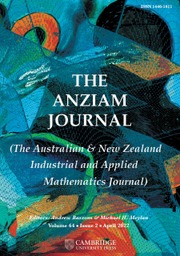 The ANZIAM Journal Volume 64 - Issue 2 -