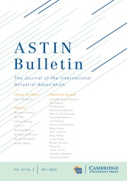 ASTIN Bulletin: The Journal of the IAA Volume 53 - Issue 3 -