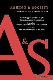 Ageing & Society Volume 26 - Issue 5 -