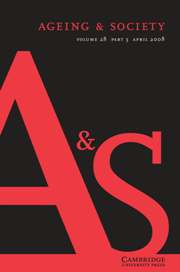 Ageing & Society Volume 28 - Issue 3 -