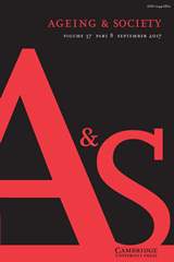 Ageing & Society Volume 37 - Issue 8 -