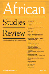 African Studies Review Volume 58 - Issue 1 -