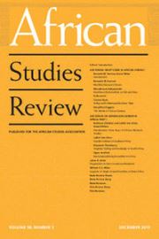 African Studies Review Volume 58 - Issue 3 -