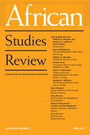 African Studies Review Volume 60 - Issue 1 -