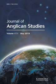 Journal of Anglican Studies Volume 17 - Issue 1 -