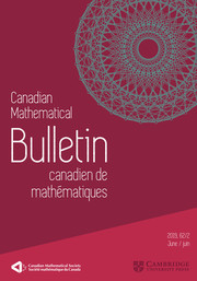 Canadian Mathematical Bulletin Volume 62 - Issue 2 -