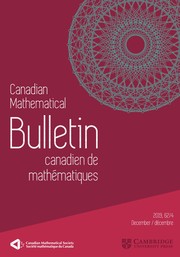 Canadian Mathematical Bulletin Volume 62 - Issue 4 -