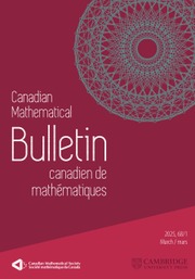 Canadian Mathematical Bulletin Volume 68 - Issue 1 -