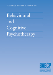 Behavioural and Cognitive Psychotherapy Volume 32 - Issue 2 -