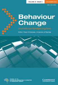 Behaviour Change Volume 31 - Issue 4 -