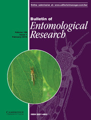 Bulletin of Entomological Research Volume 106 - Issue 1 -