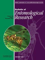 Bulletin of Entomological Research Volume 109 - Issue 6 -