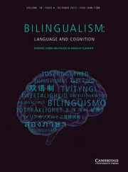 Bilingualism: Language and Cognition Volume 18 - Issue 4 -