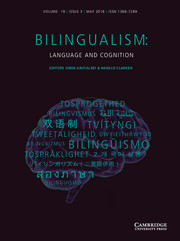 Bilingualism: Language and Cognition Volume 19 - Issue 3 -