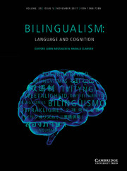 Bilingualism: Language and Cognition Volume 20 - Issue 5 -