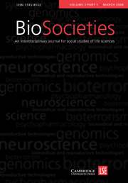 BioSocieties Volume 3 - Issue 1 -