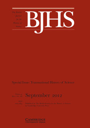 The British Journal for the History of Science Volume 45 - Issue 3 -  Special Issue: Transnational History of Science