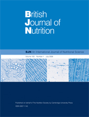 British Journal of Nutrition Volume 100 - Issue 1 -