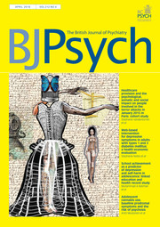 The British Journal of Psychiatry Volume 212 - Issue 4 -