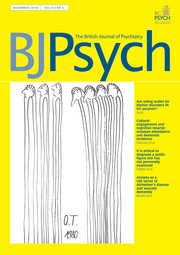 The British Journal of Psychiatry Volume 213 - Issue 5 -