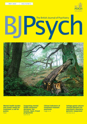 The British Journal of Psychiatry Volume 216 - Issue 5 -