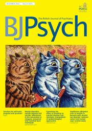 The British Journal of Psychiatry Volume 217 - Issue 6 -