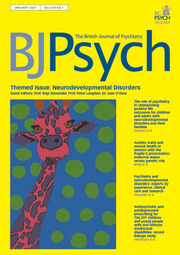 The British Journal of Psychiatry Volume 218 - Issue 1 -