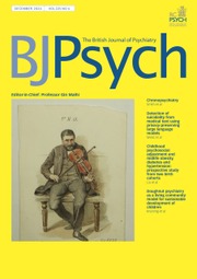 The British Journal of Psychiatry Volume 225 - Issue 6 -