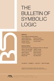 Bulletin of Symbolic Logic Volume 23 - Issue 2 -