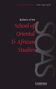 Bulletin of SOAS Volume 83 - Issue 2 -