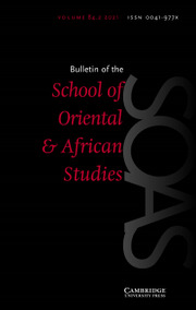 Bulletin of the SOAS Volume 84 - Issue 2 -